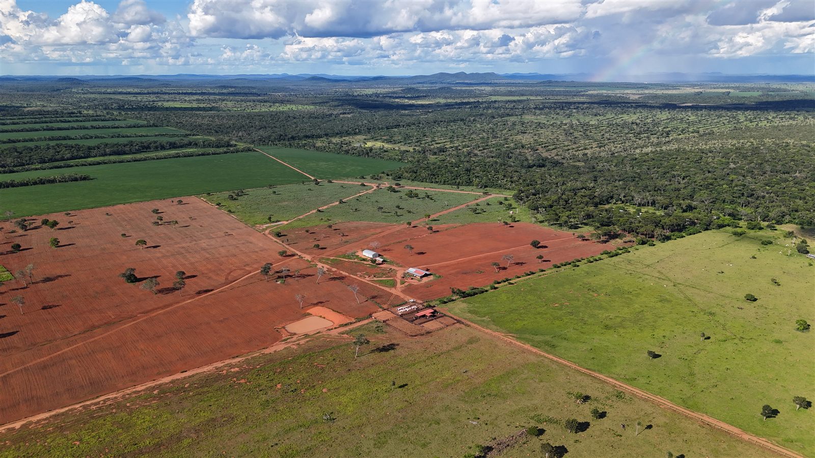 Finca Nutrimix desde el aire